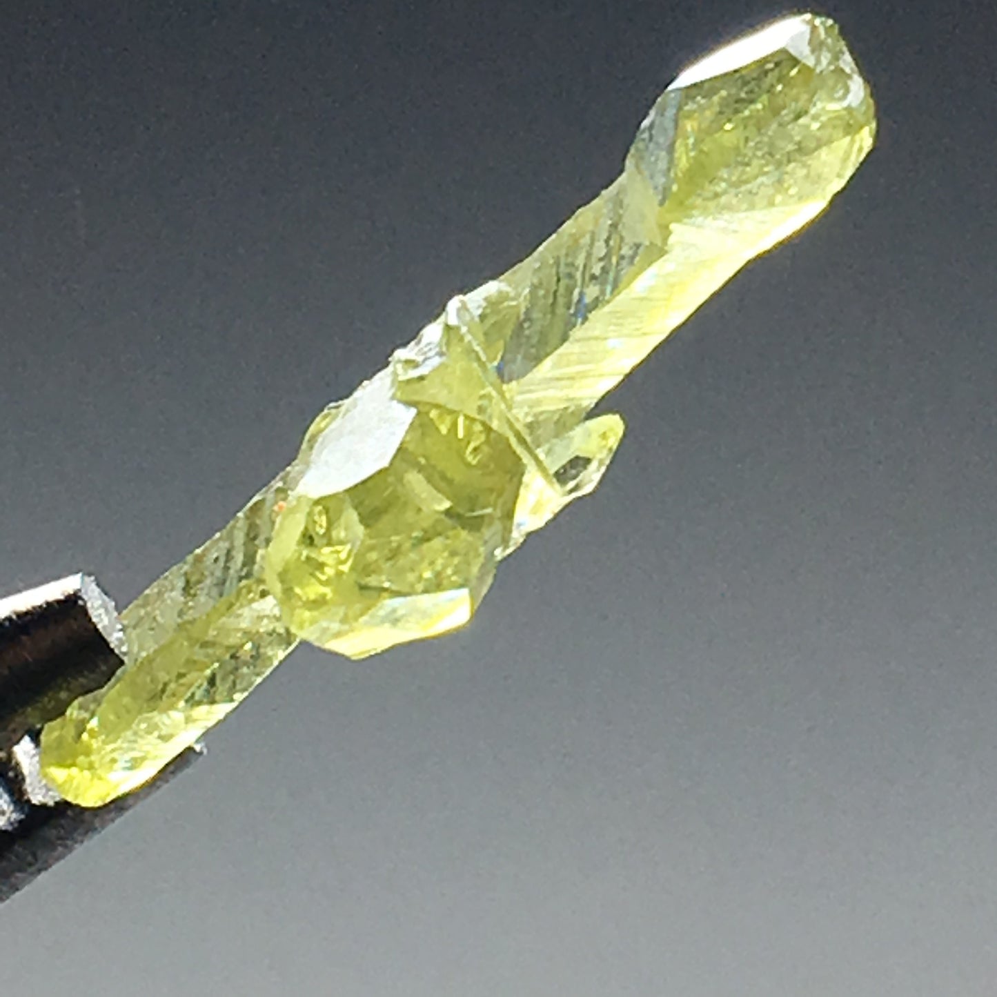 Green Zincite Gemmy Crystal Point Cluster