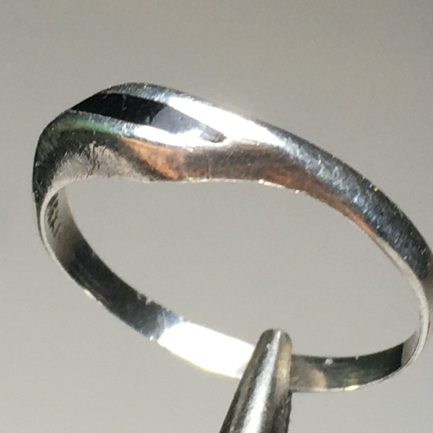 Sterling Silver Onyx Ring (Size 7-1/4)