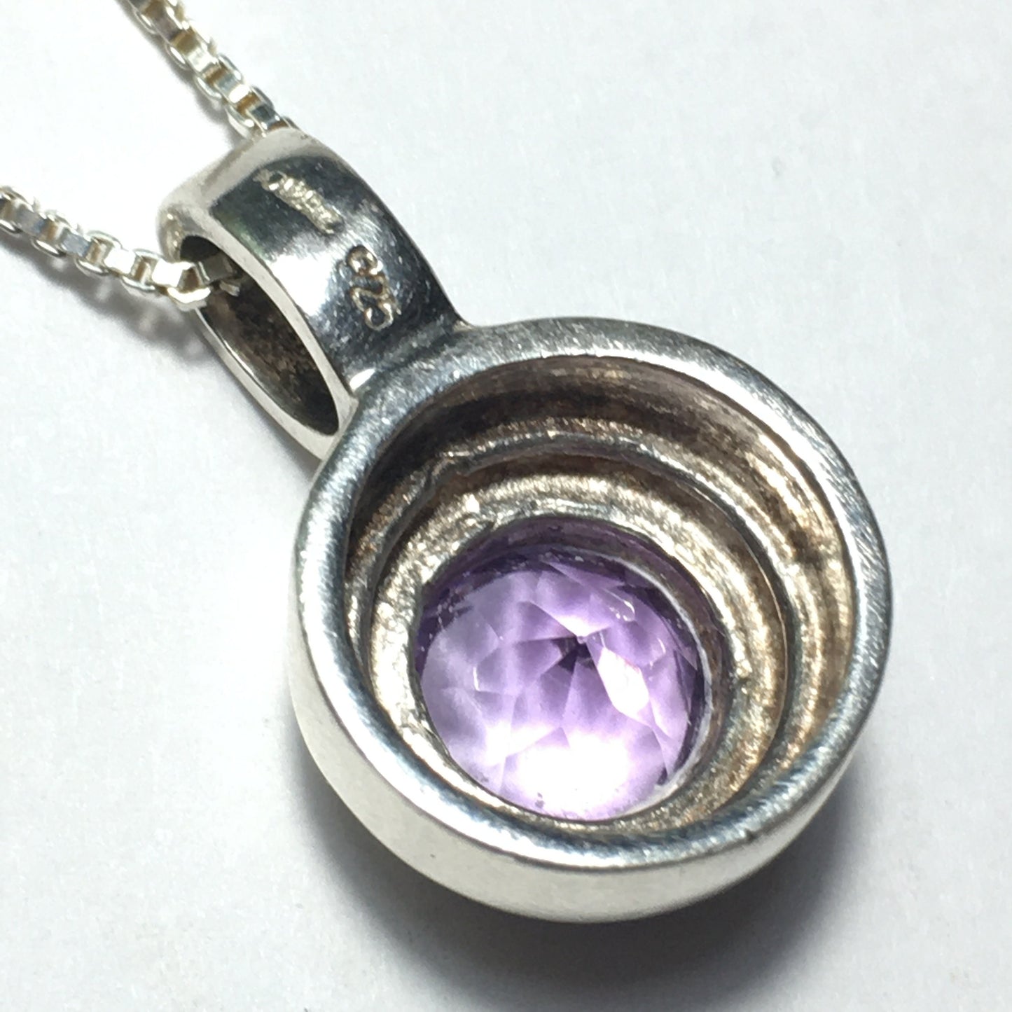 Amethyst Pendant with Sterling silver chain