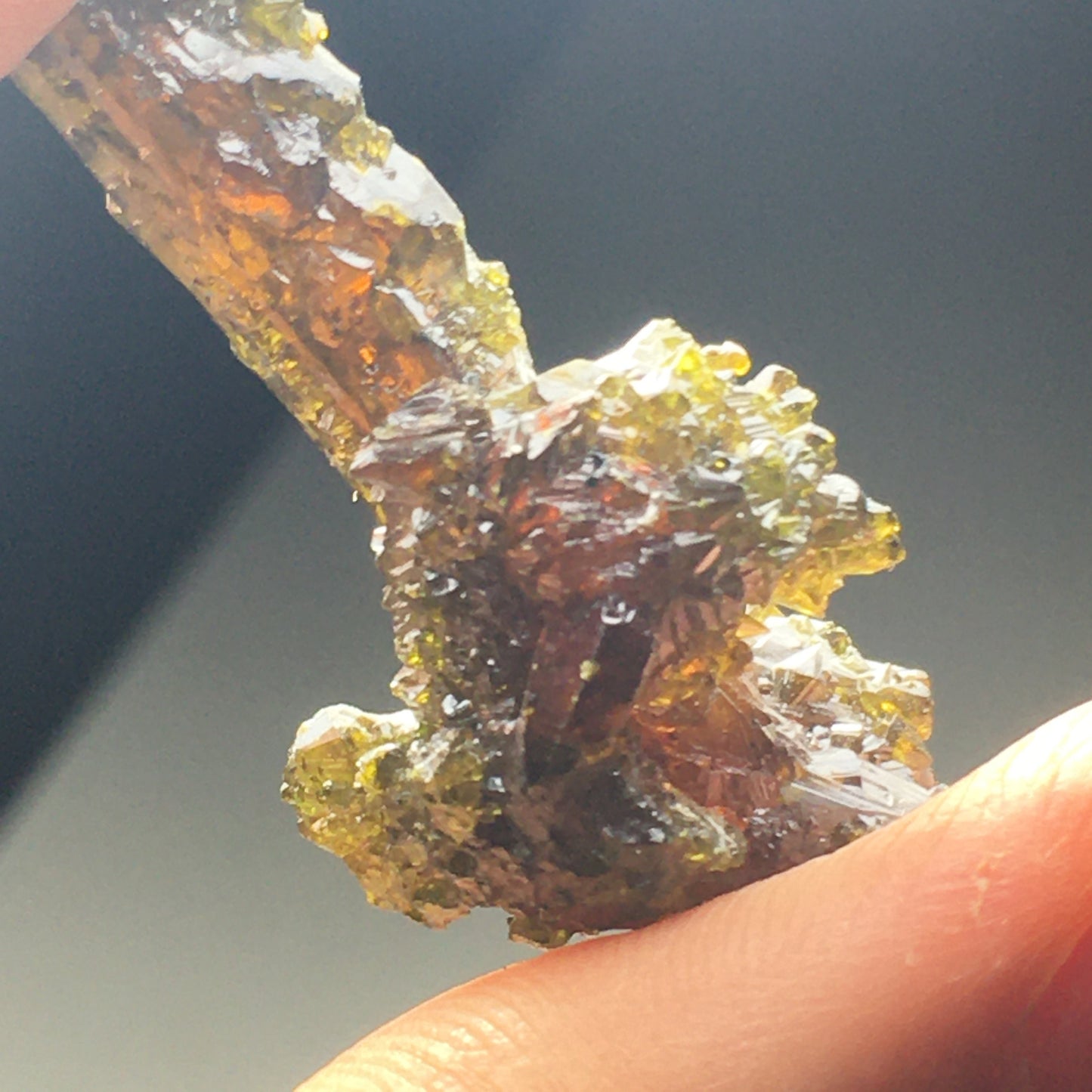 Big Multicolor Orange Red Green Zincite