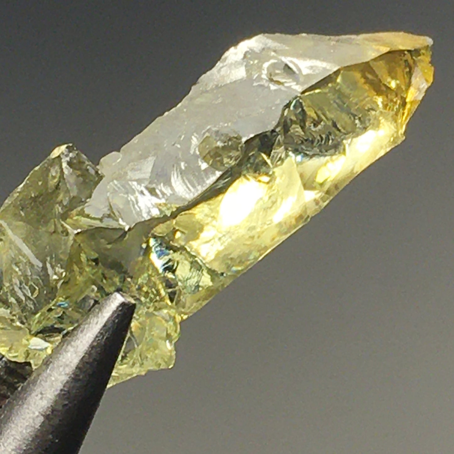 Clear Rainbow Zincite Crystal Point