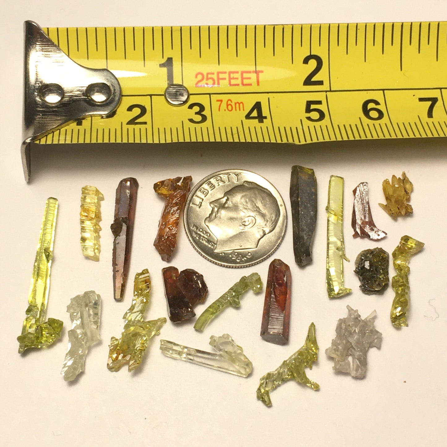10.5 Gram Lot of Zincite (18 Crystals)