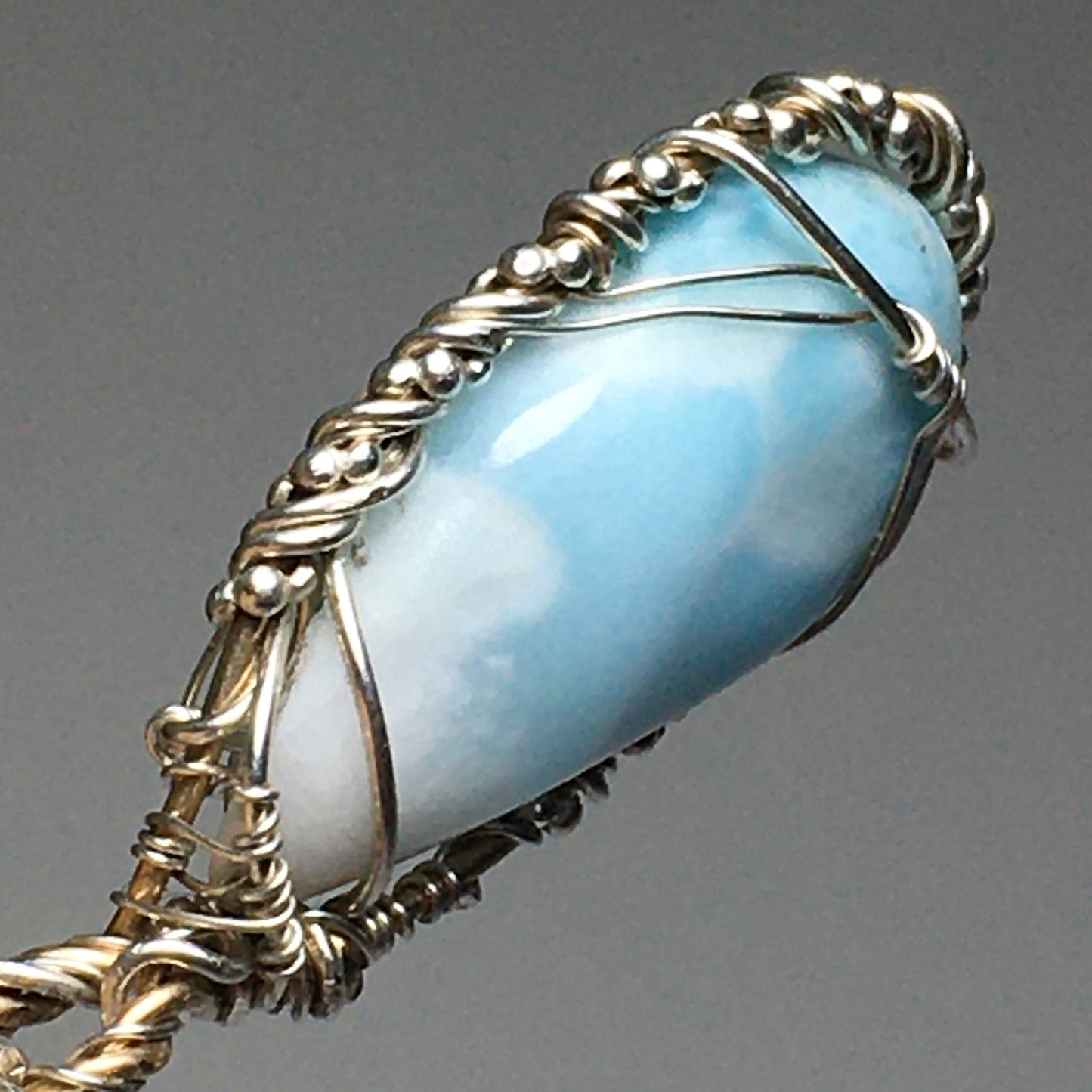 Larimar Crystal Pendant