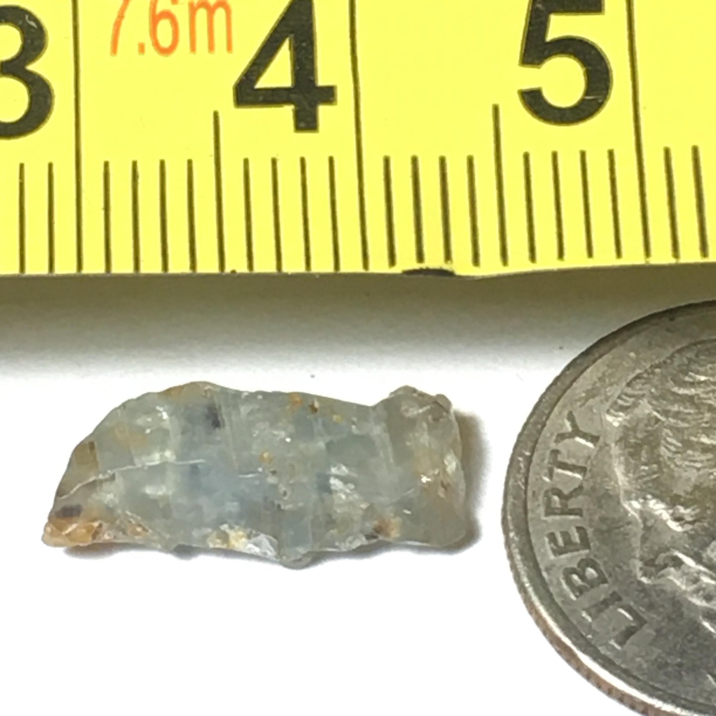 Blue Green Sapphire Terminated Point 4.49 ct