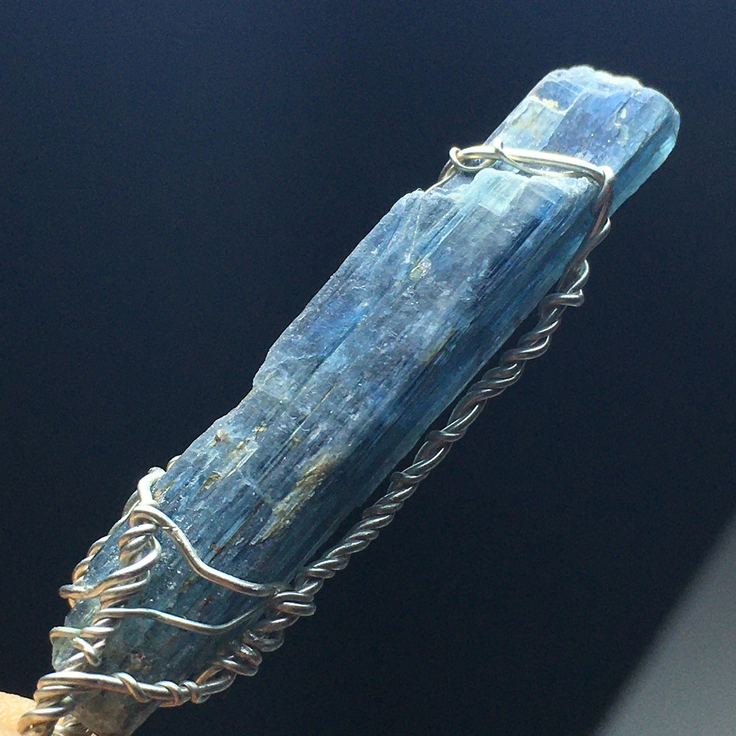 Kyanite and Silver Pendant