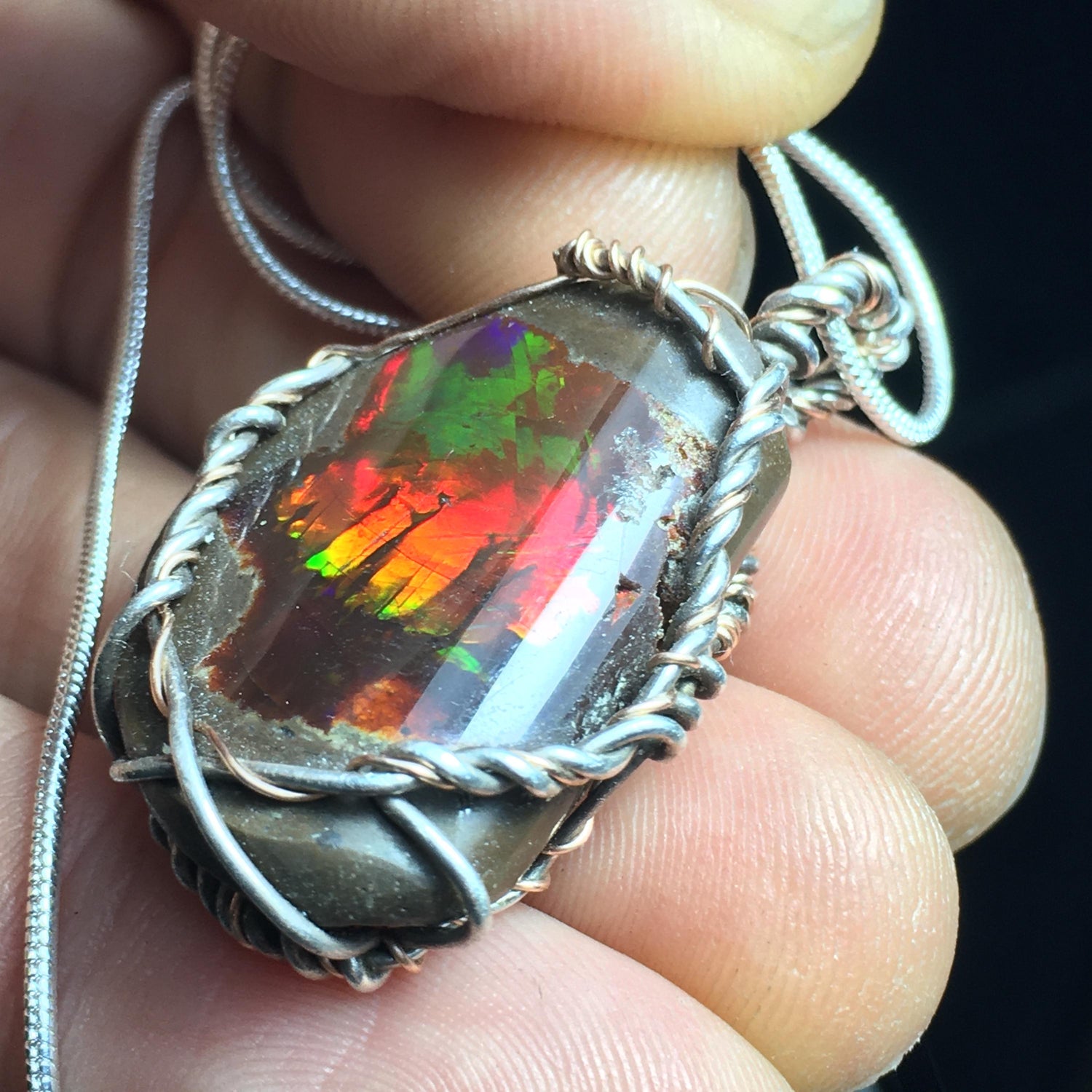 HANDMADE FIRE OPAL PENDANTS