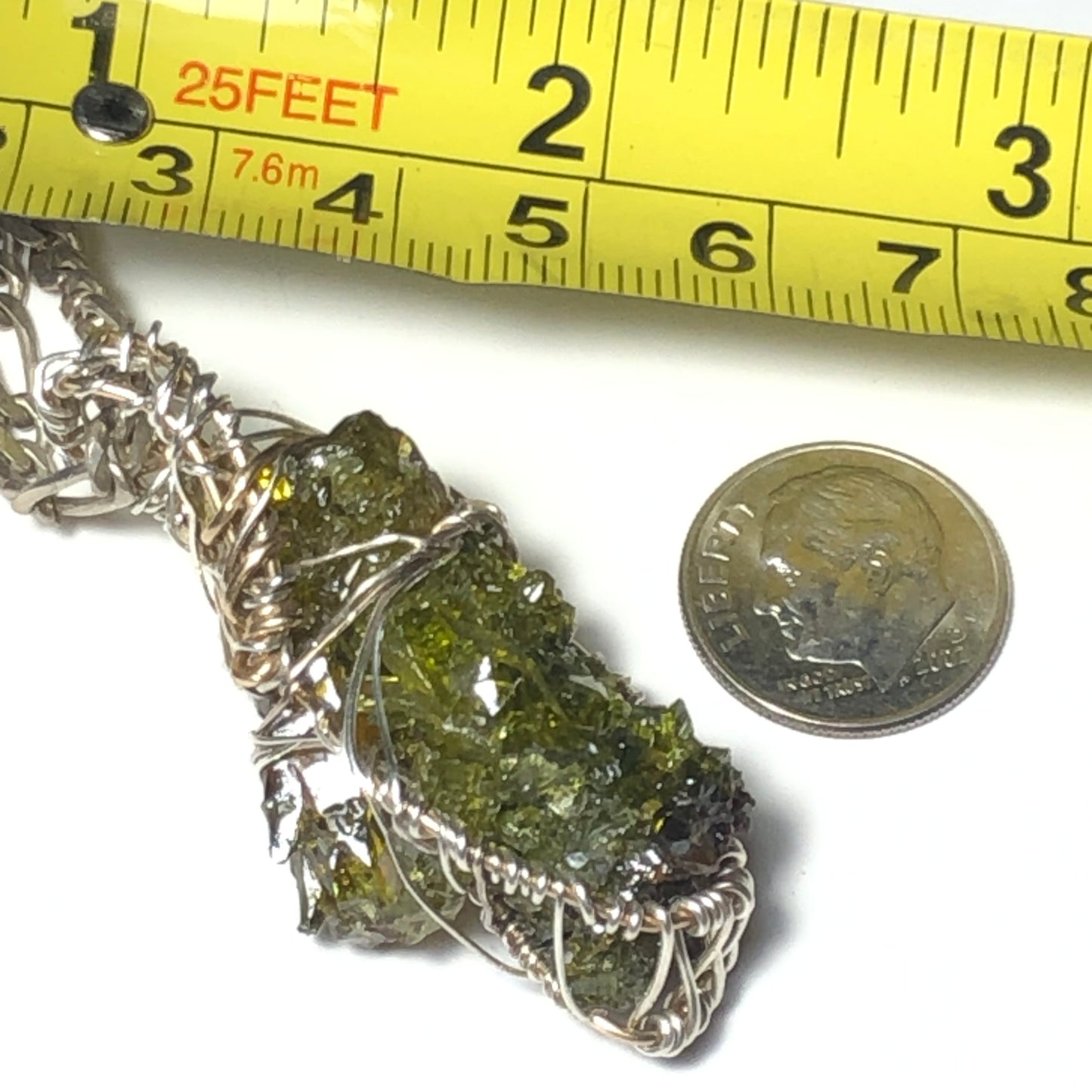 Big Green Zincite Cluster Pendant