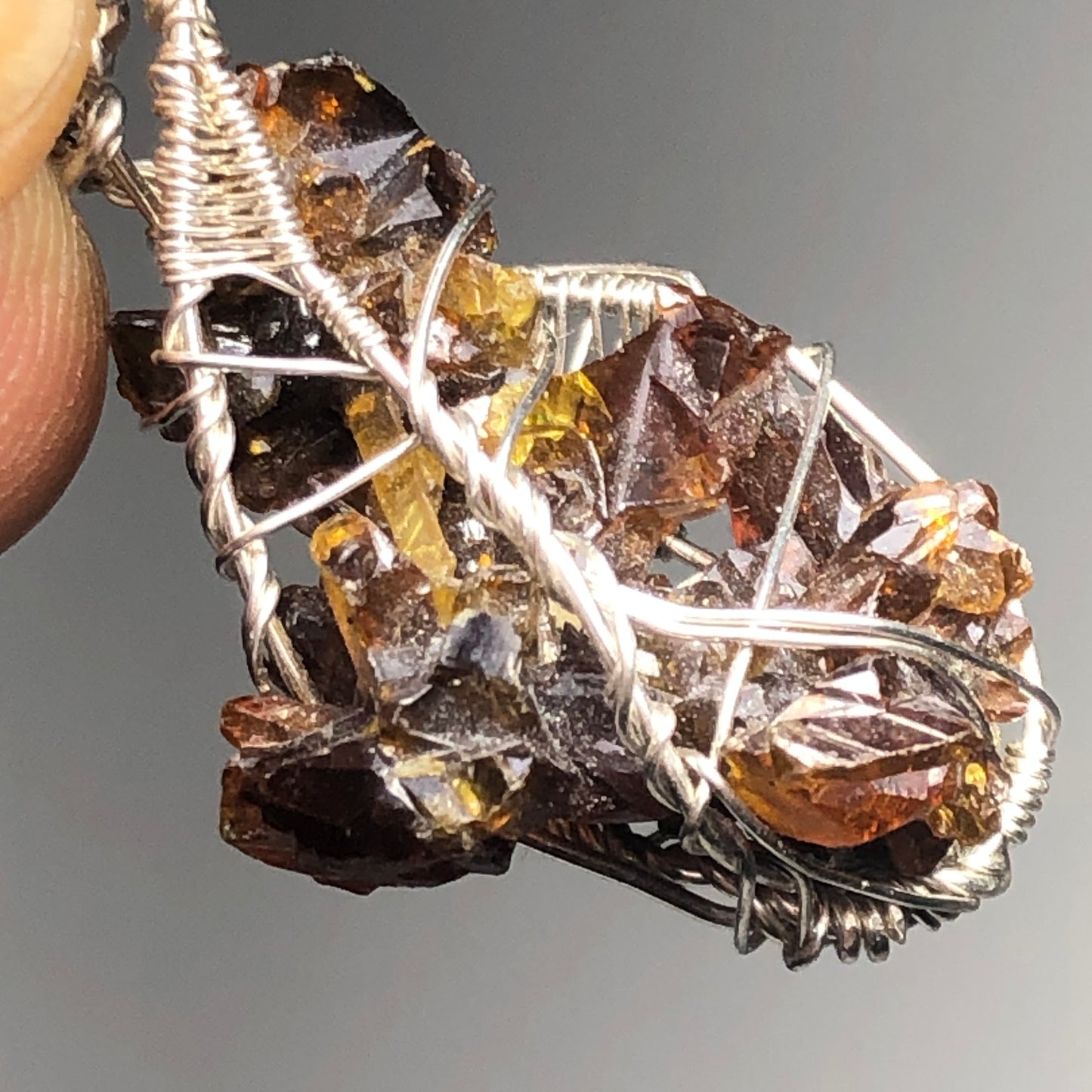 Big Red Zincite Cluster Pendant