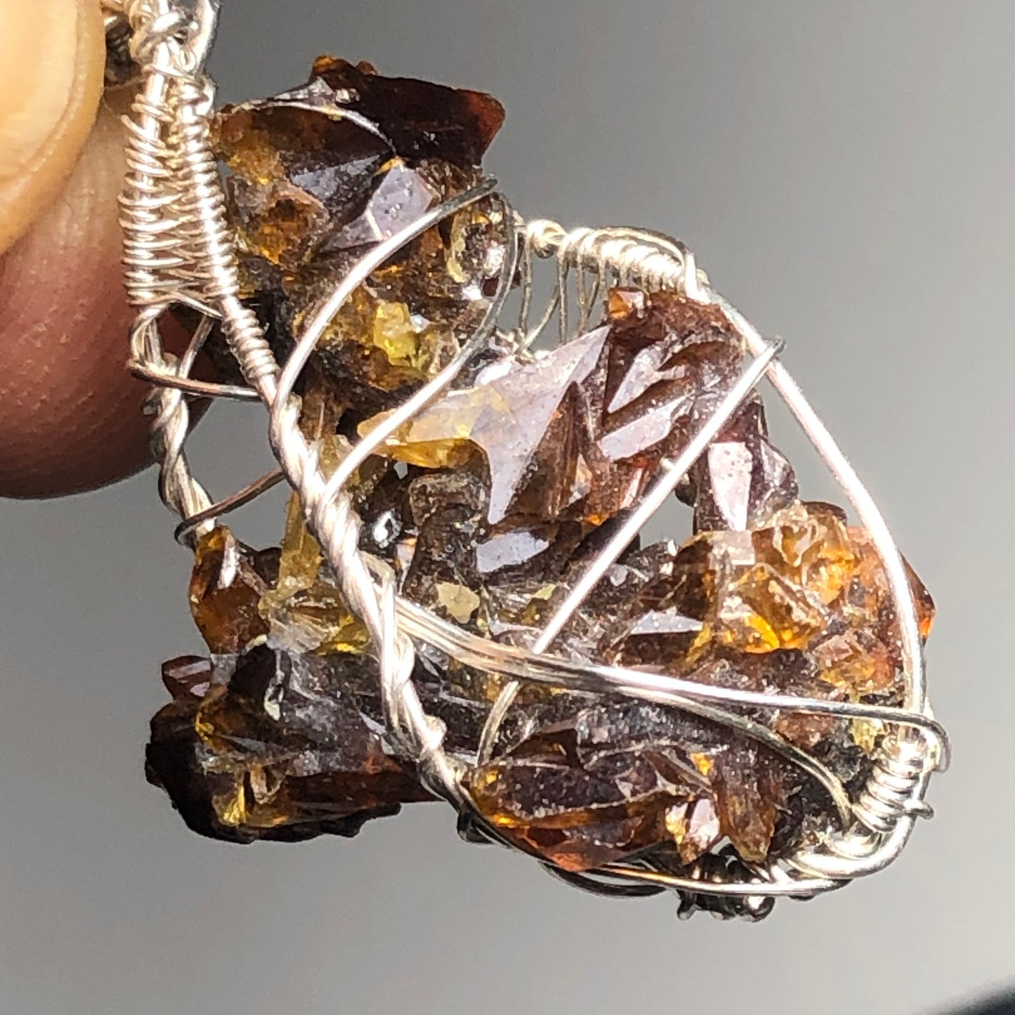 Big Red Zincite Cluster Pendant