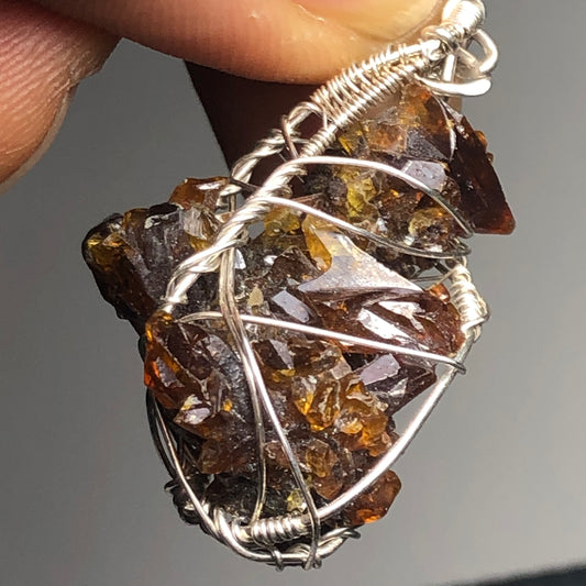 Big Red Zincite Cluster Pendant