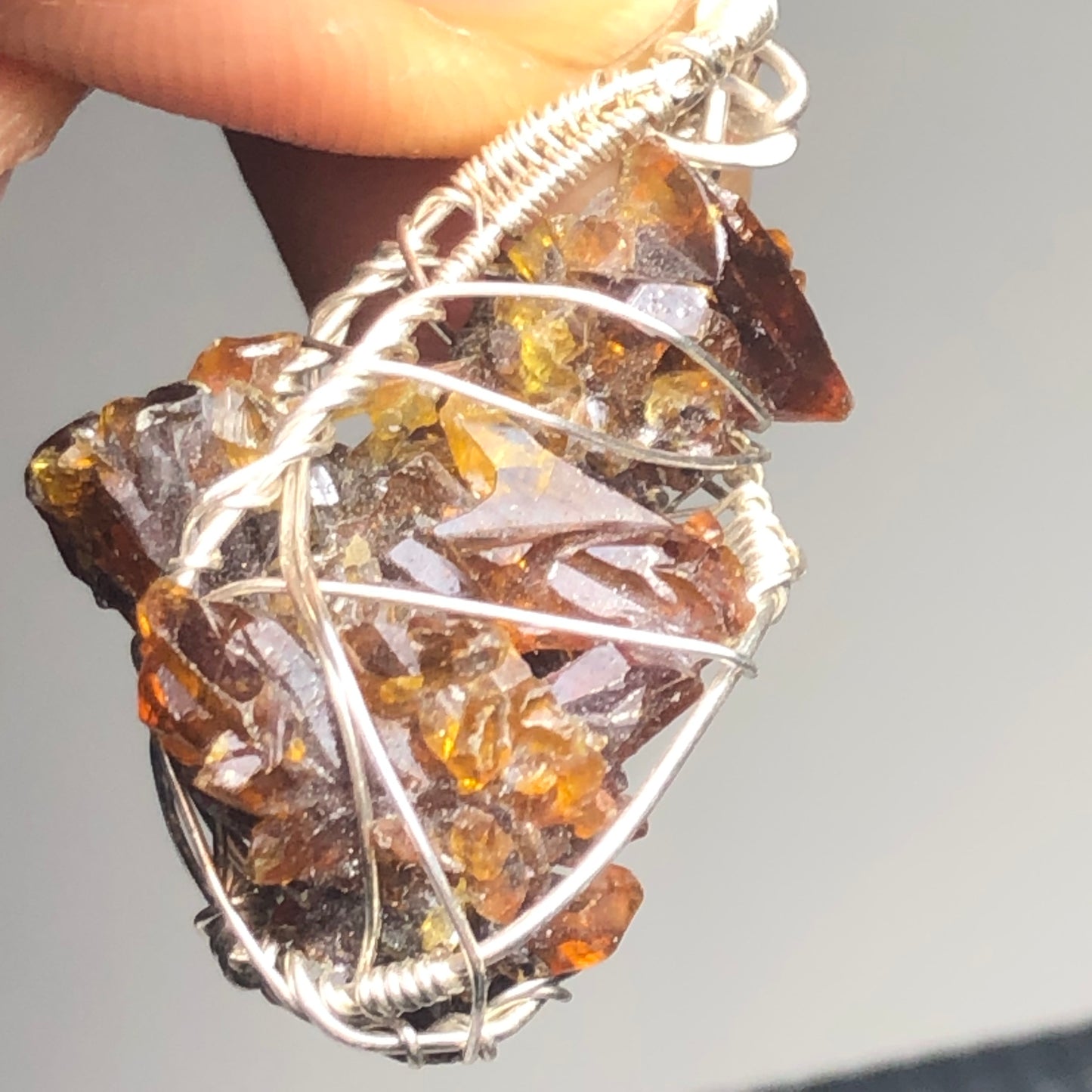 Big Red Zincite Cluster Pendant