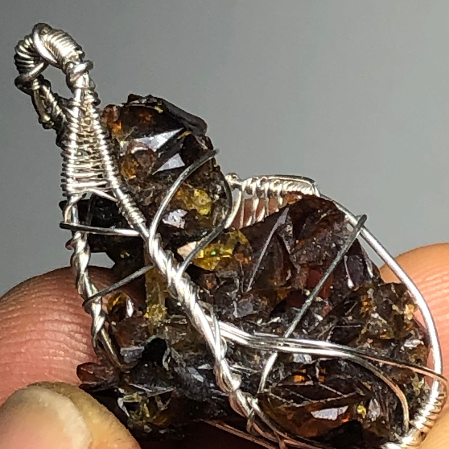 Big Red Zincite Cluster Pendant