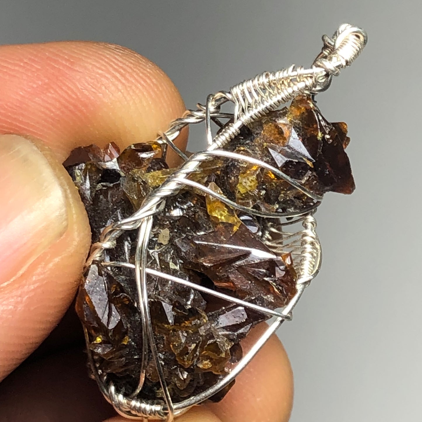 Big Red Zincite Cluster Pendant