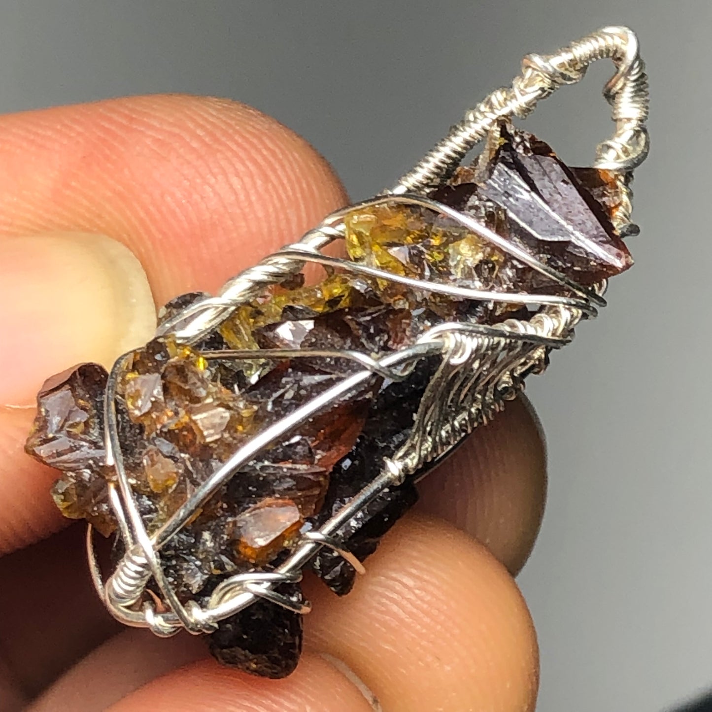 Big Red Zincite Cluster Pendant