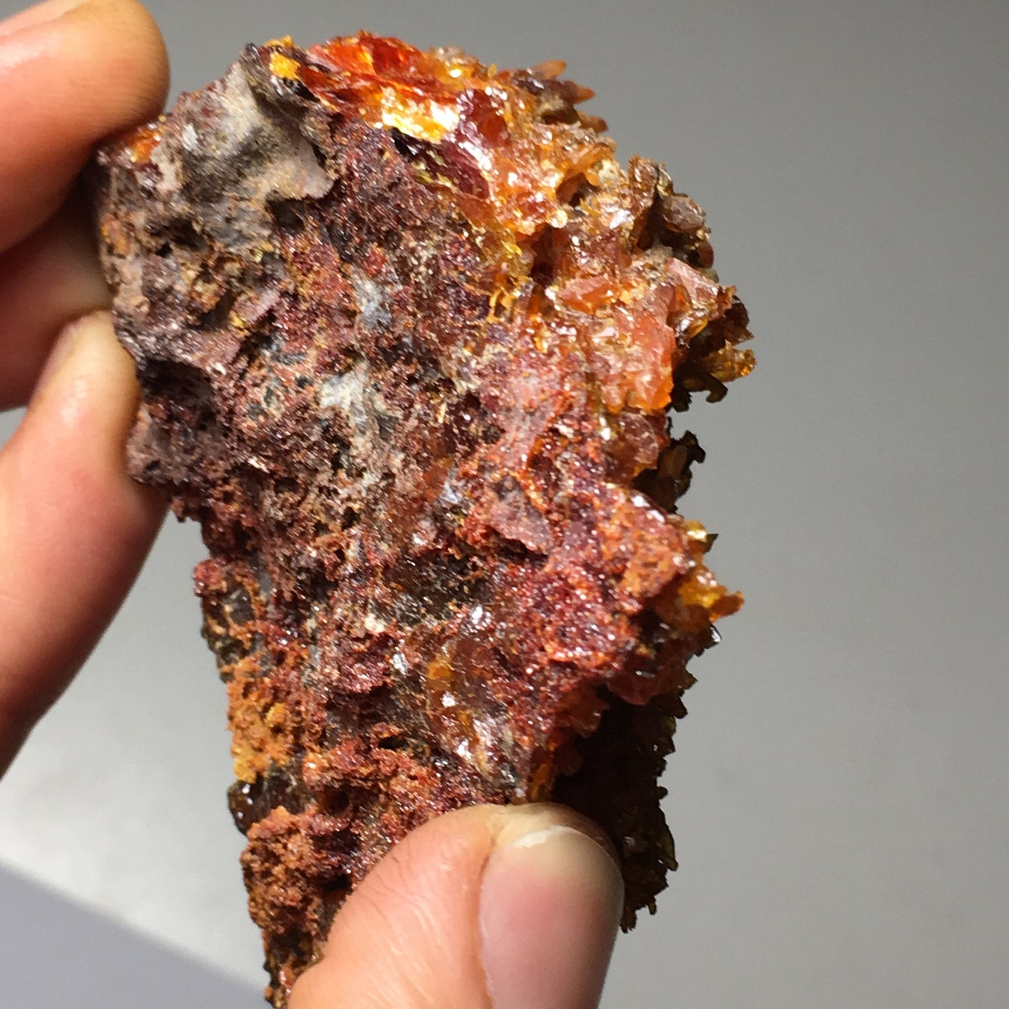 187g Big Red Zincite Cluster from Poland
