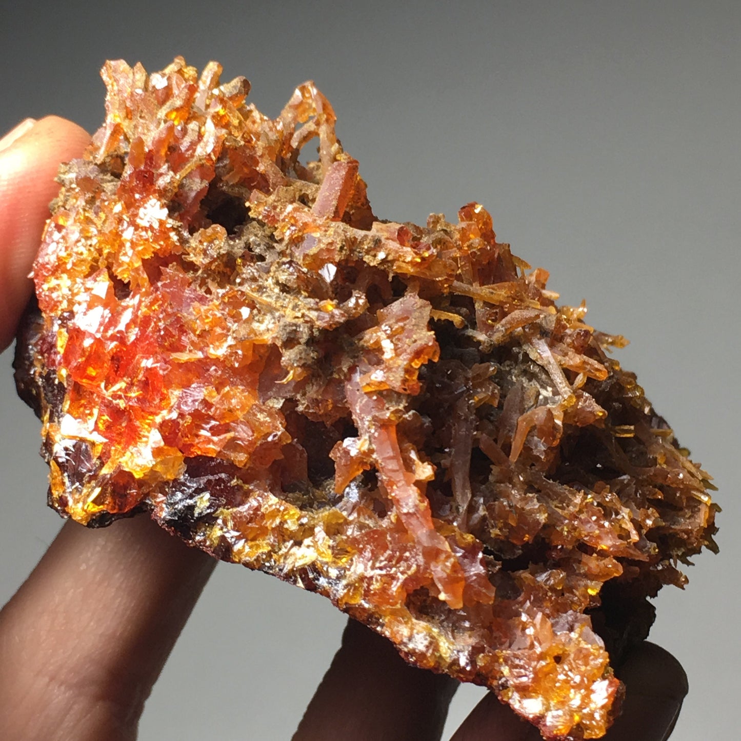 187g Big Red Zincite Cluster from Poland