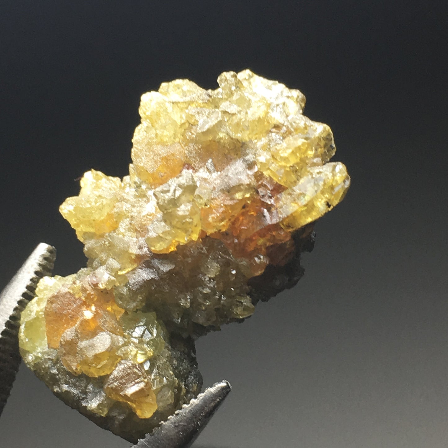 Multi-Color Zincite Cluster Yellow Orange