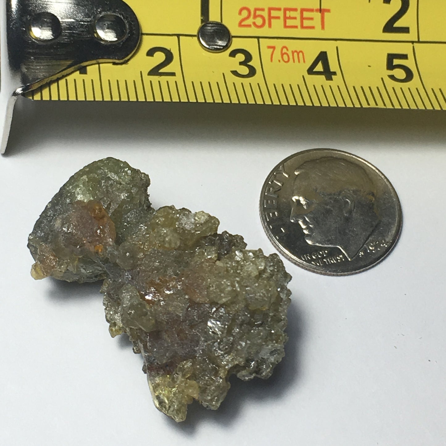Multi-Color Zincite Cluster Yellow Orange
