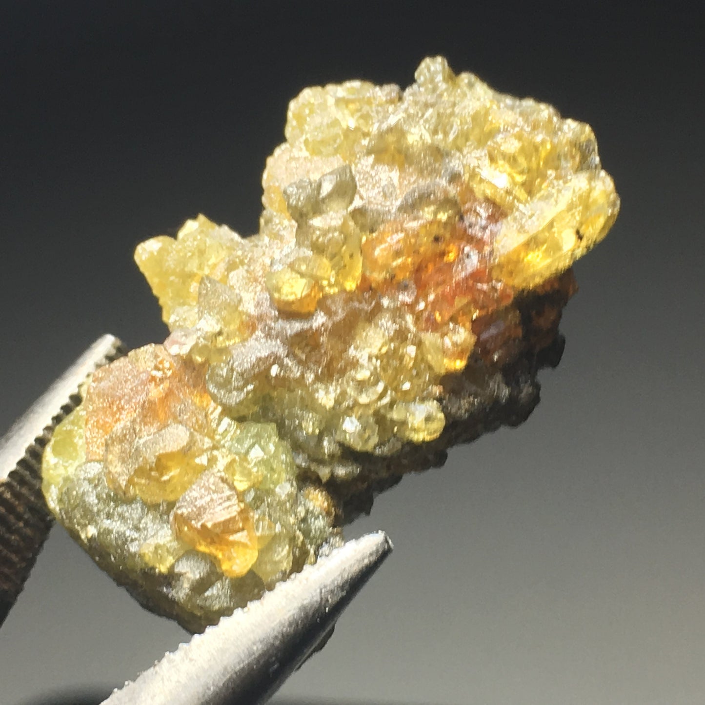 Multi-Color Zincite Cluster Yellow Orange