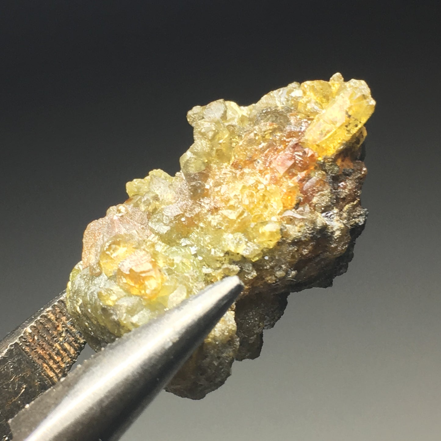 Multi-Color Zincite Cluster Yellow Orange