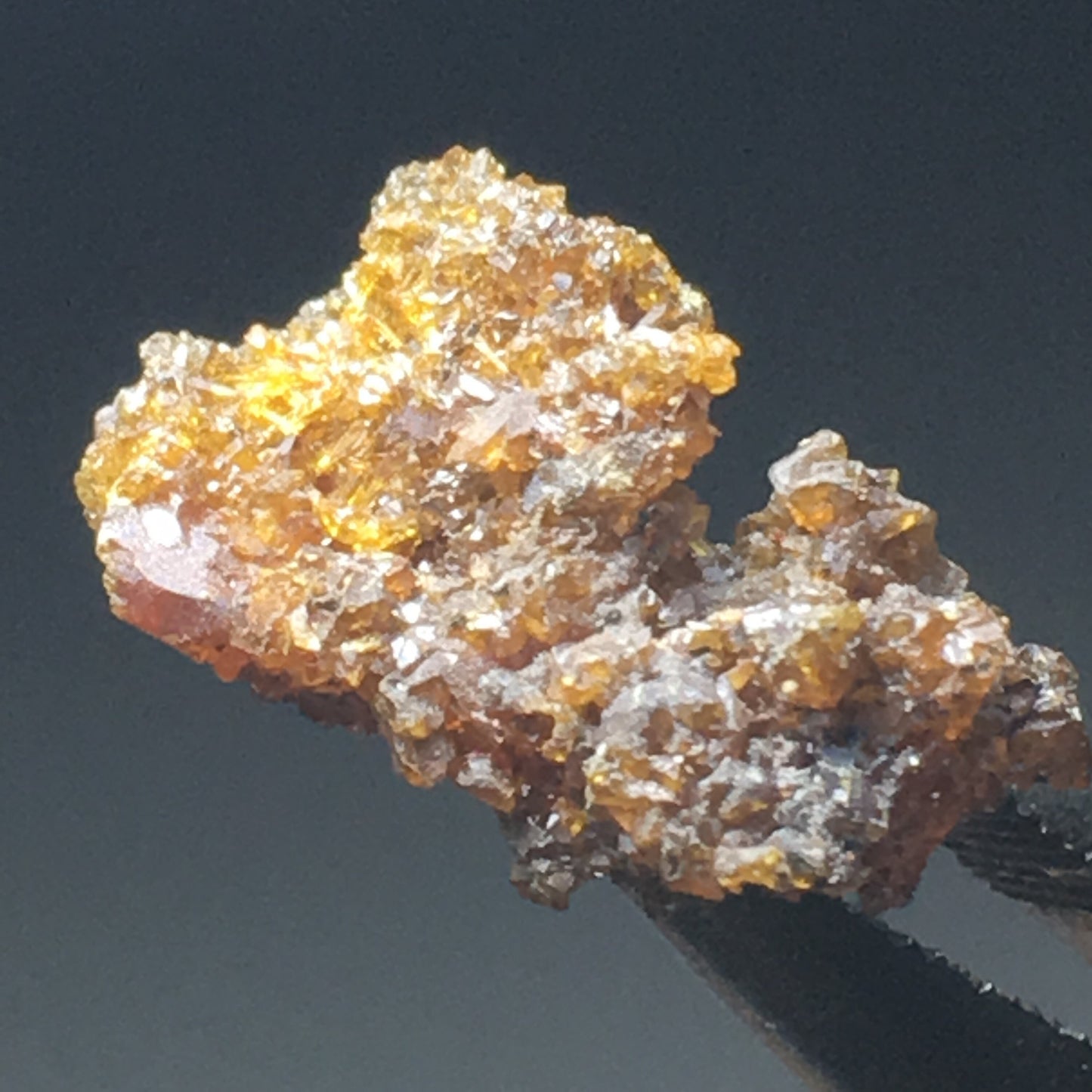 Orange Zincite Cluster from Poland