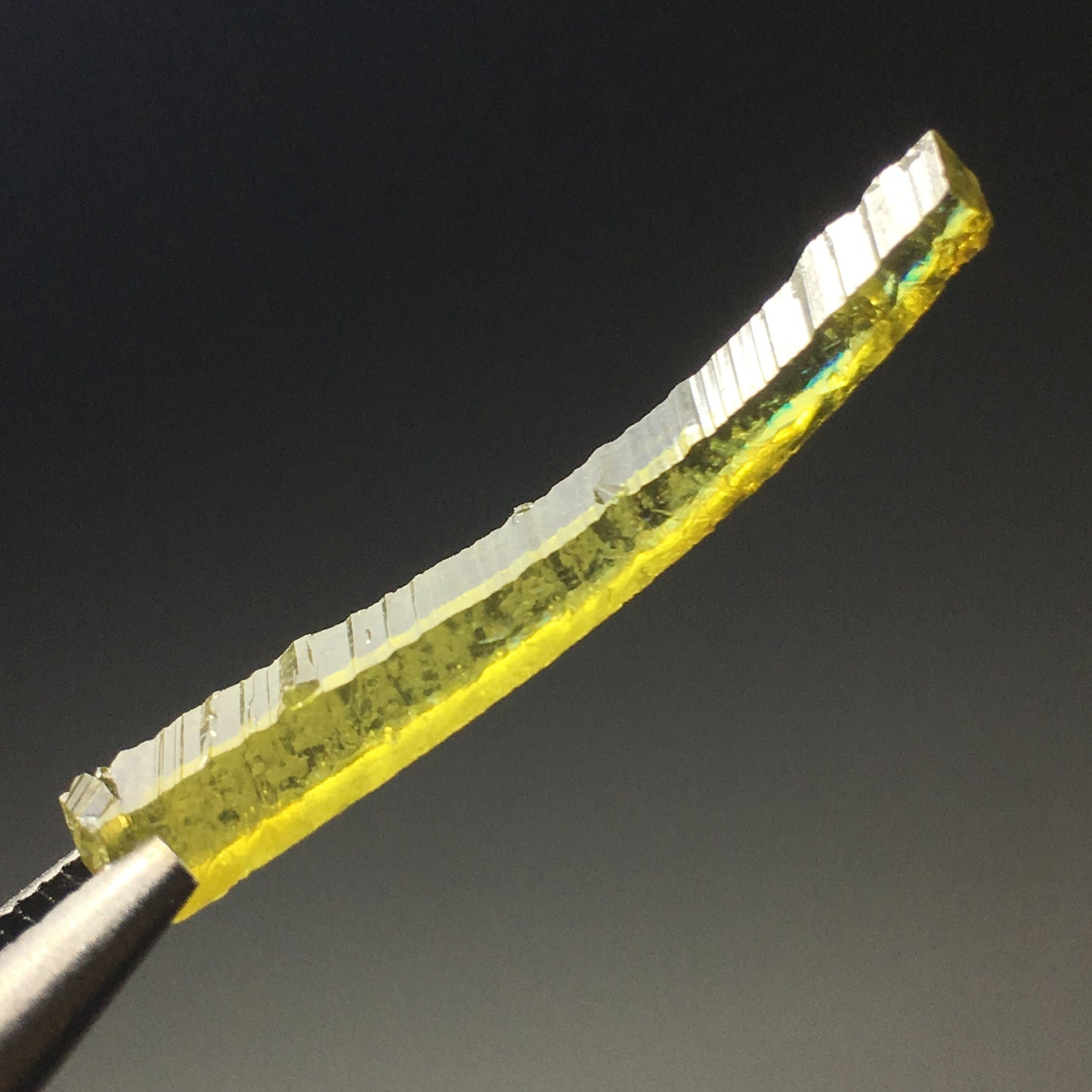 1 3/8" Green Curved Zincite Crystal