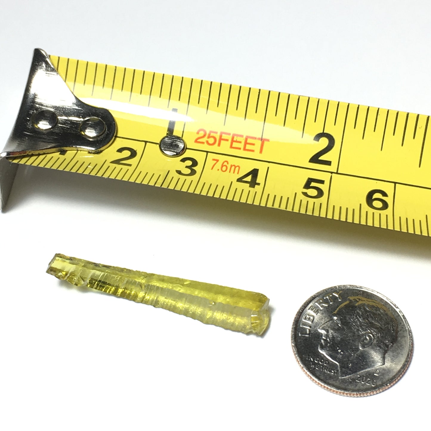 1 3/8" Green Curved Zincite Crystal