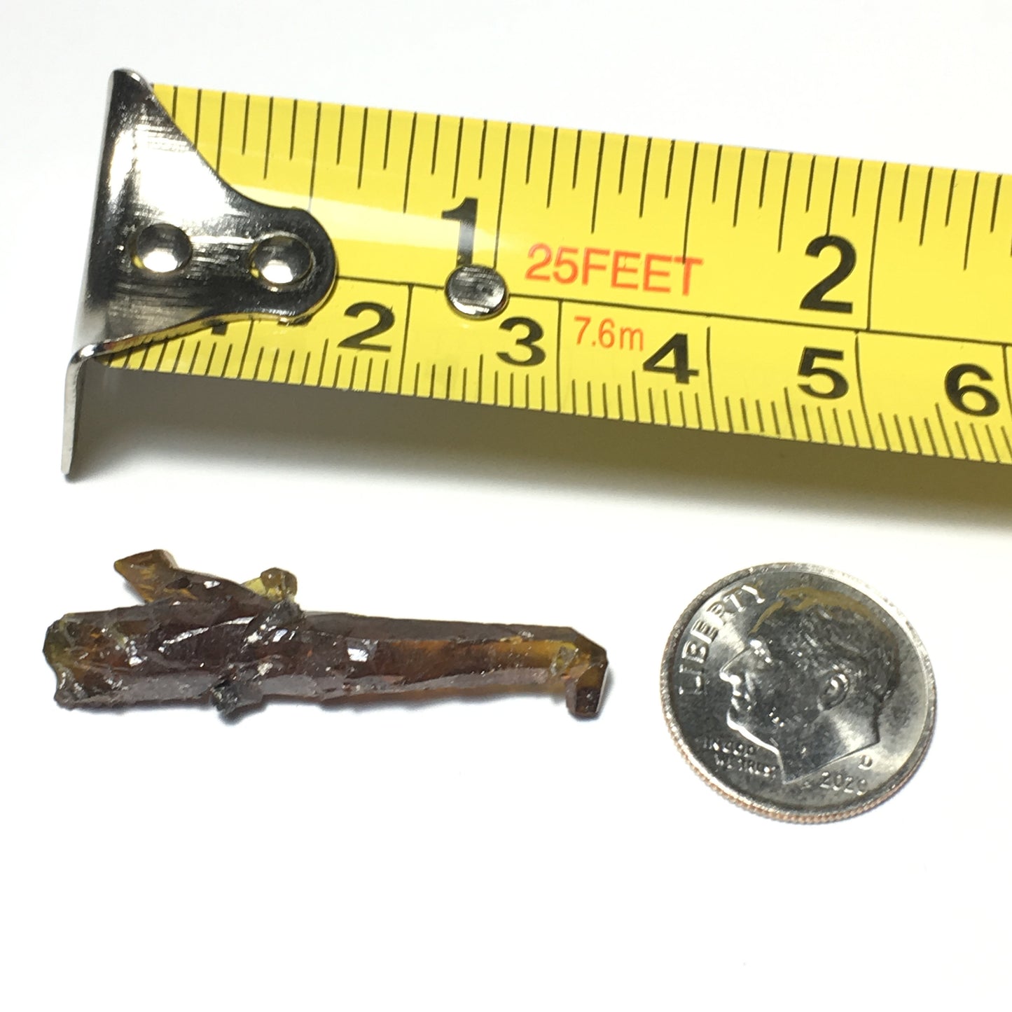 1 3/8" Orange Terminated Zincite Crystal 3.9g