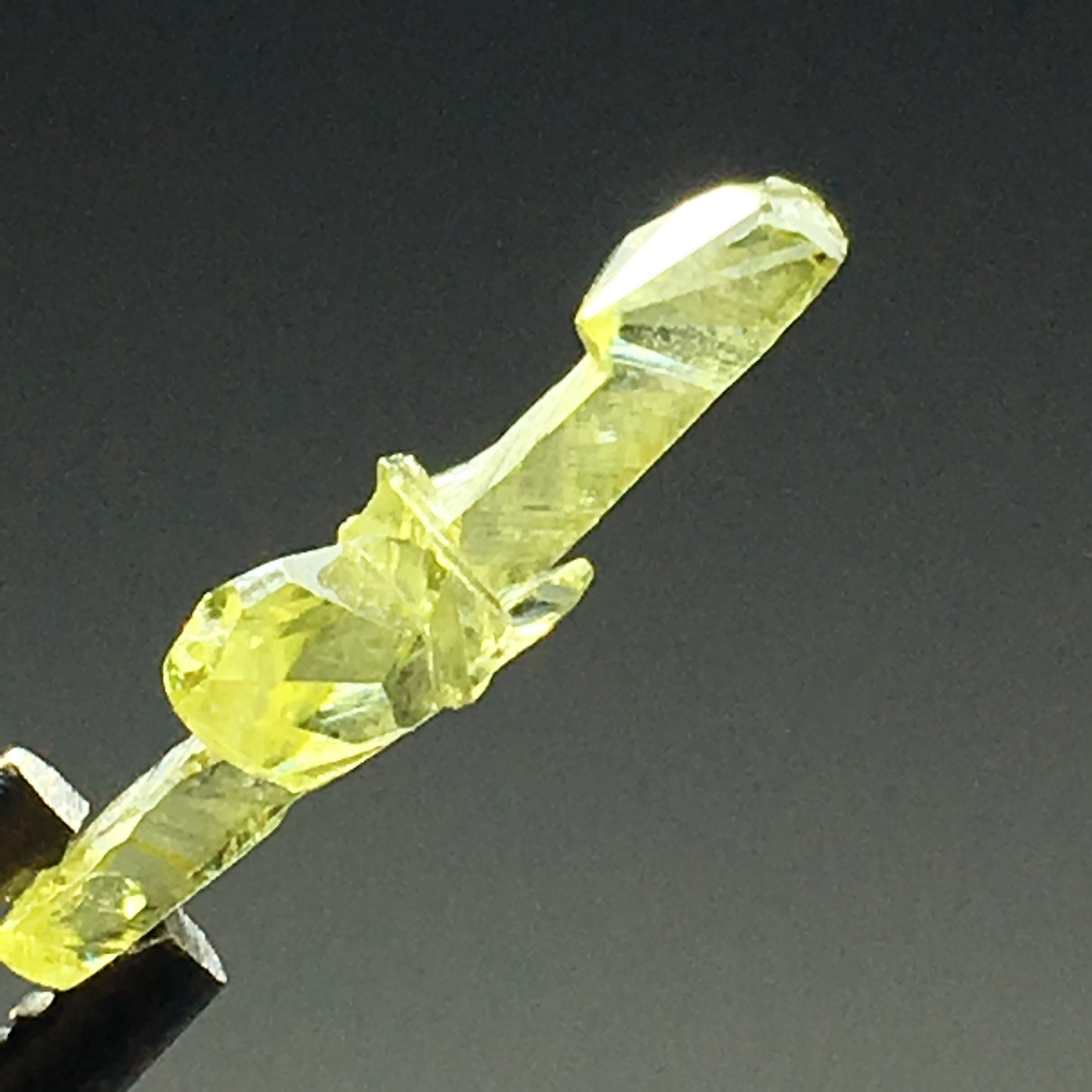 Green Zincite Gemmy Crystal Point Cluster