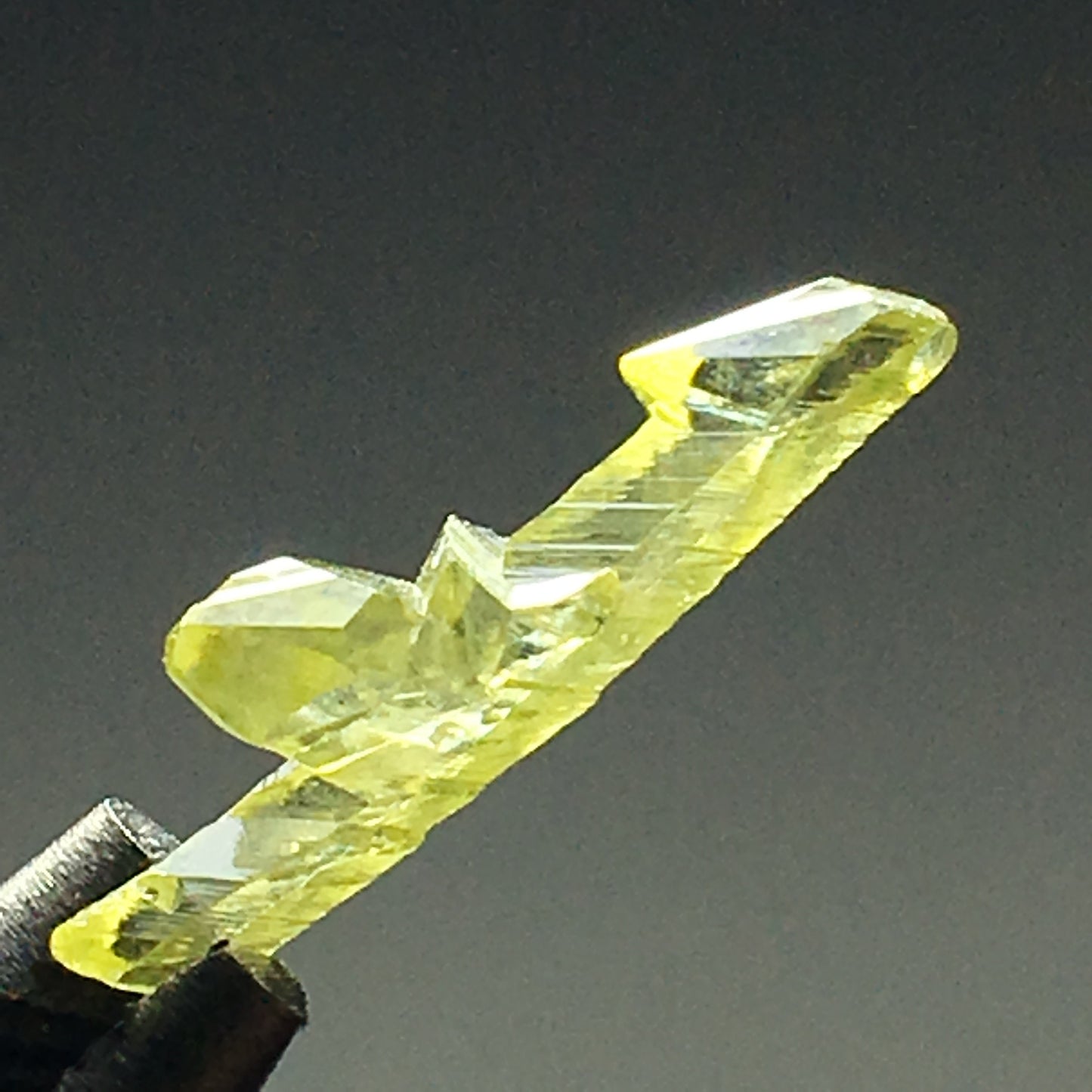 Green Zincite Gemmy Crystal Point Cluster