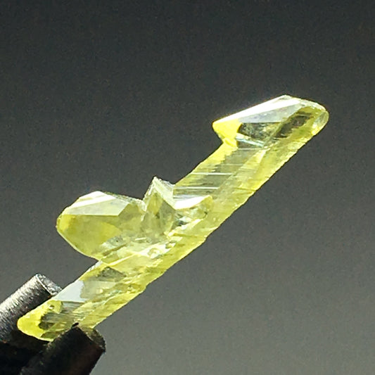 Green Zincite Gemmy Crystal Point Cluster