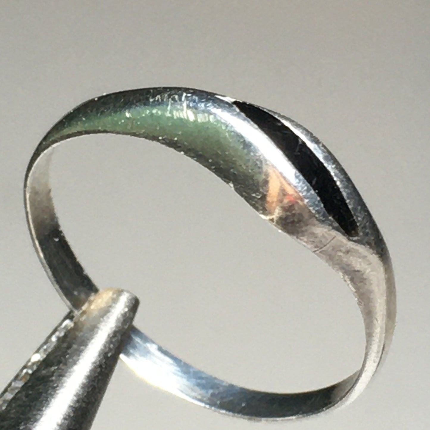 Sterling Silver Onyx Ring (Size 7-1/4)