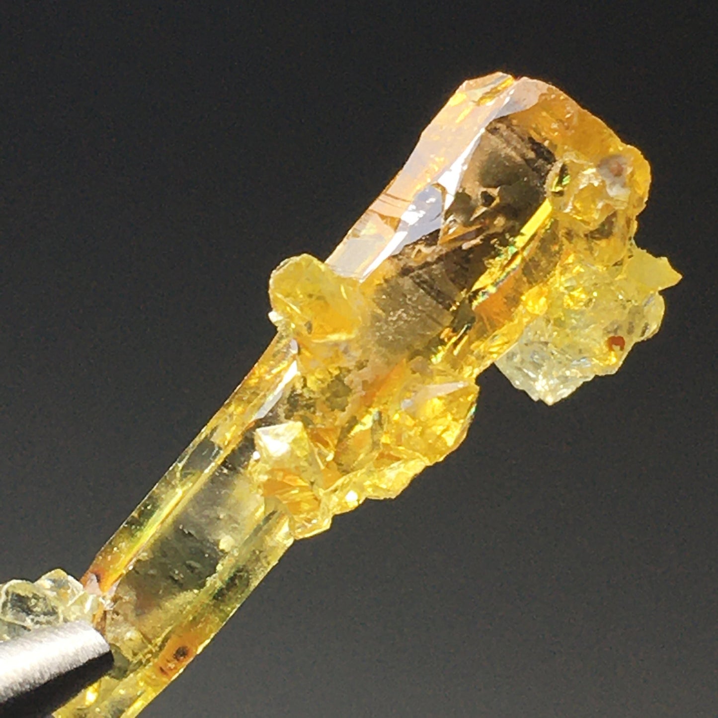 Yellow Orange Zincite Crystal