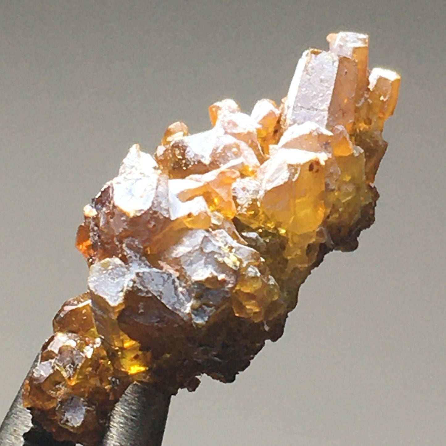 Orange Zincite Crystal Cluster
