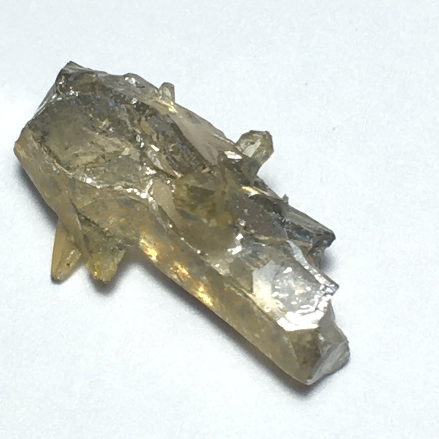 White Yellow Zincite Crystal