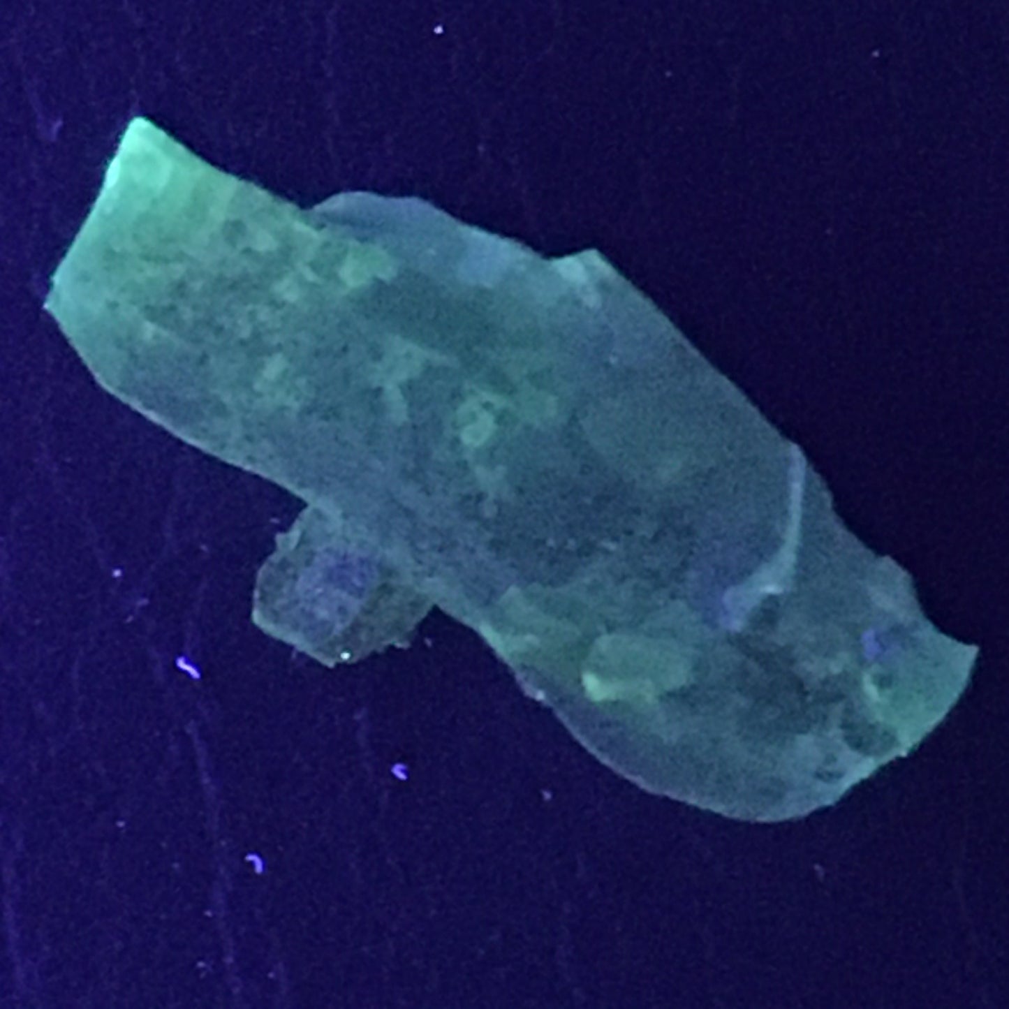 White Yellow Zincite Crystal
