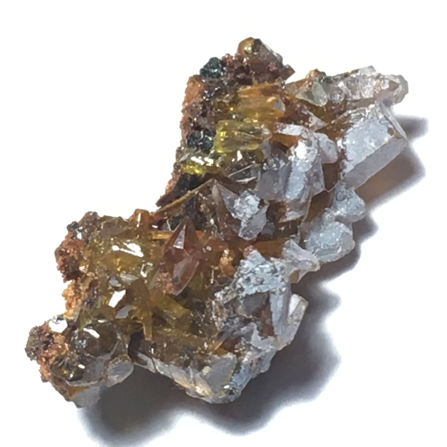 Orange Zincite Crystal Cluster