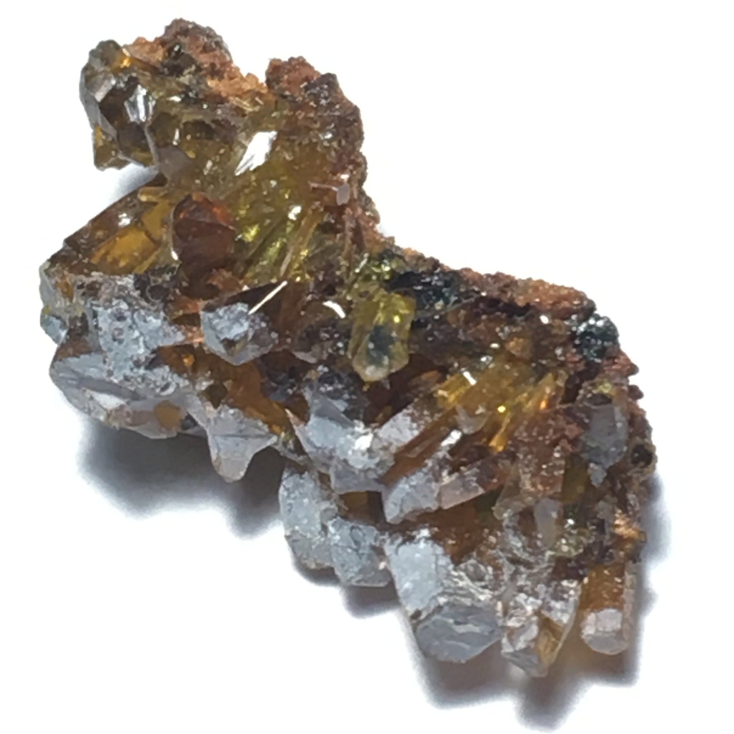 Orange Zincite Crystal Cluster