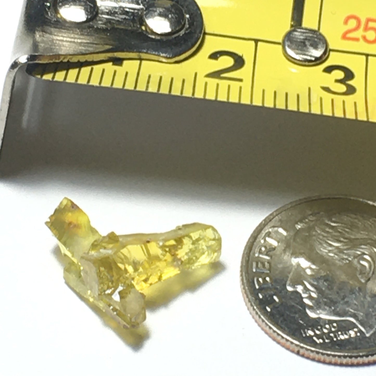 Small Yellow Zincite Crystal