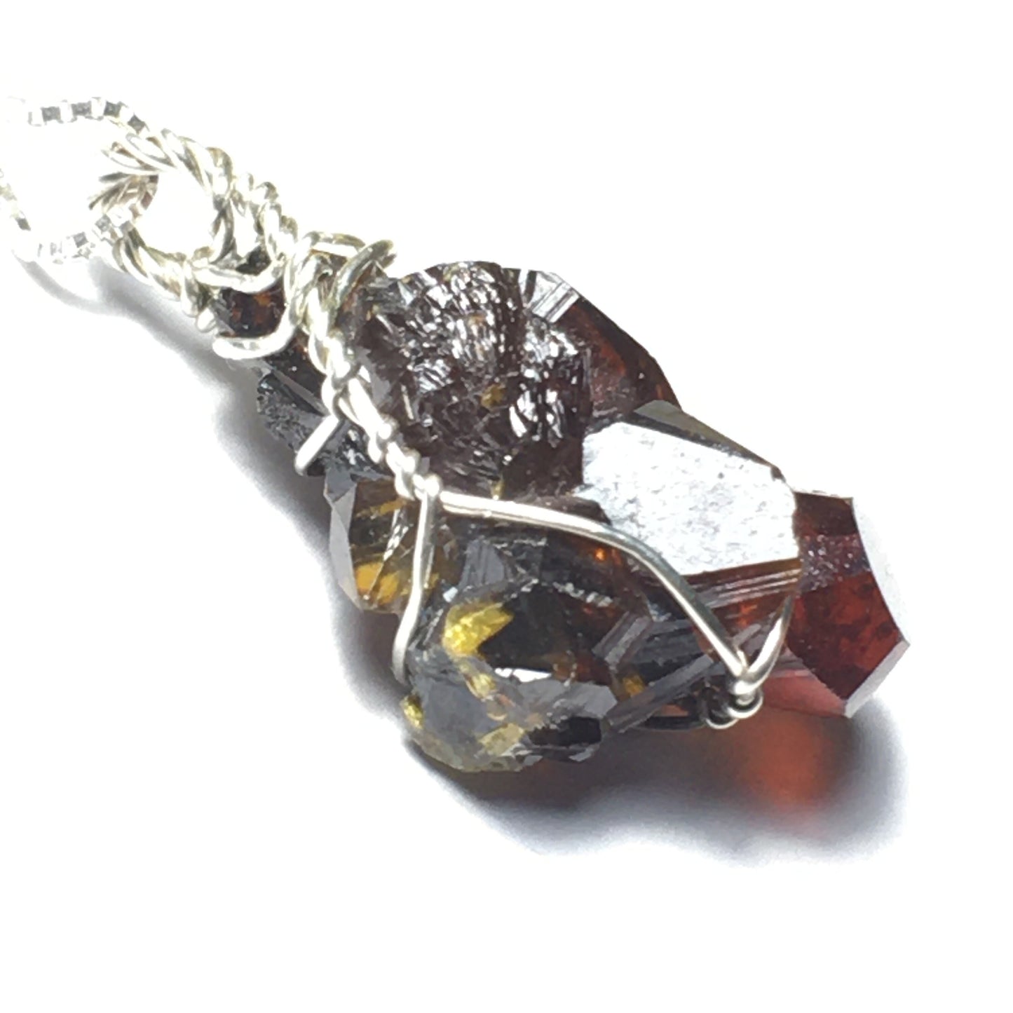 Red Zincite Crystal Pendant Silesia Poland
