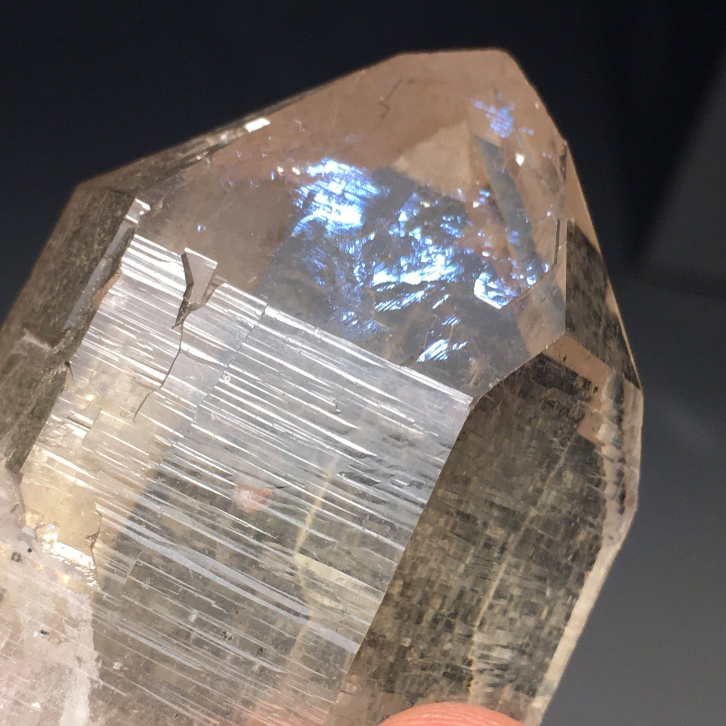 Big Crystal Clear Natural Smoky Quartz Point