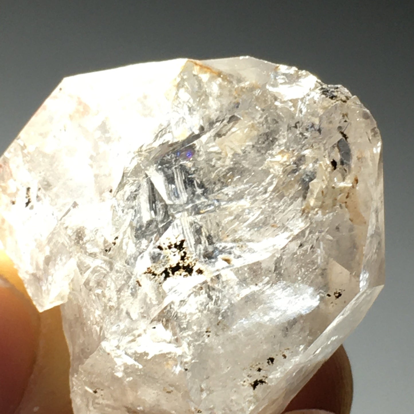 Big Herkimer Diamond with Rainbows