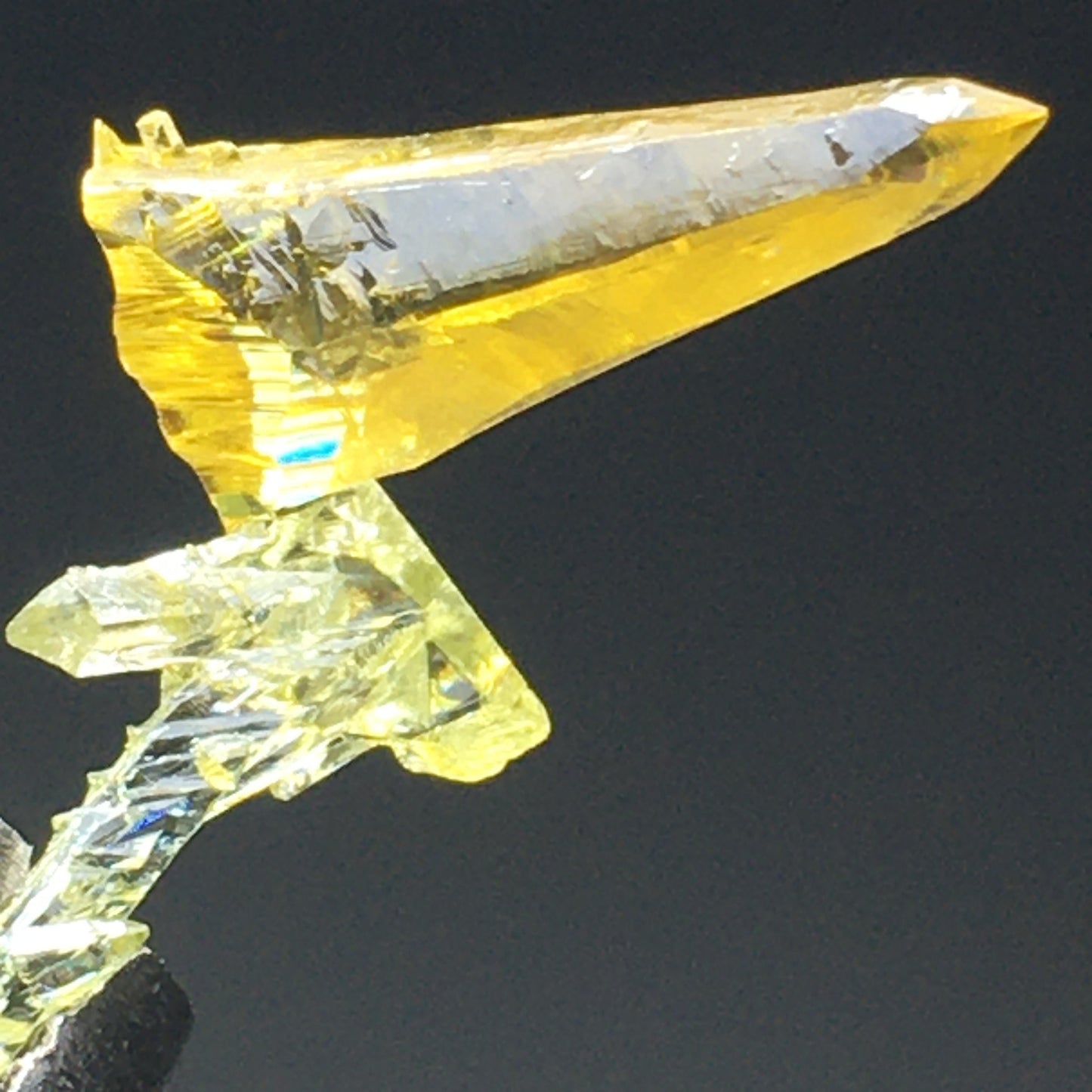 AAA Vibrant Bright Yellow Zincite Crystal Point