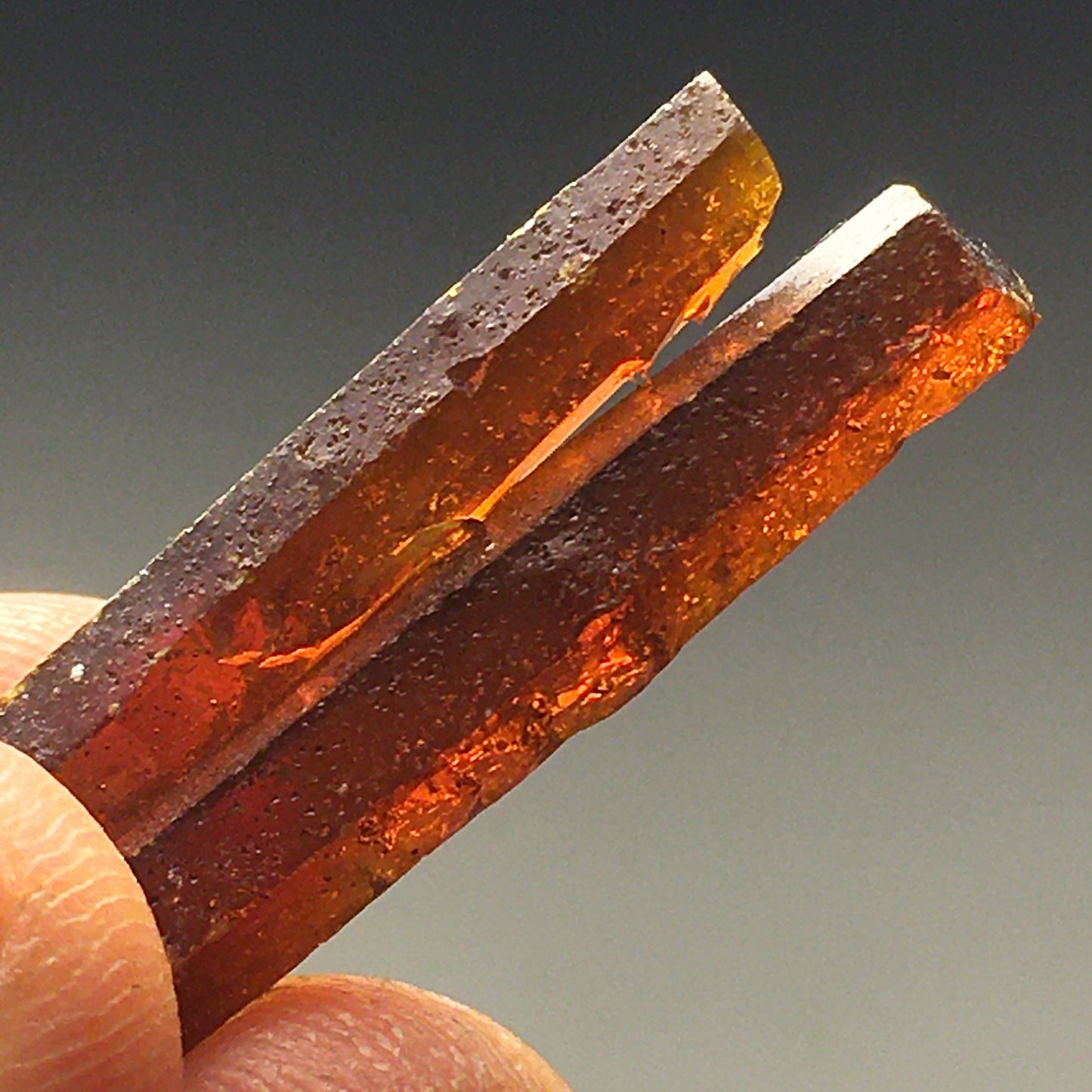 Big Red Zincite Crystal Point Cluster