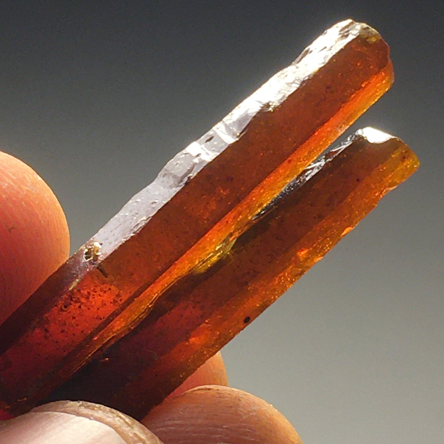 Big Red Zincite Crystal Point Cluster