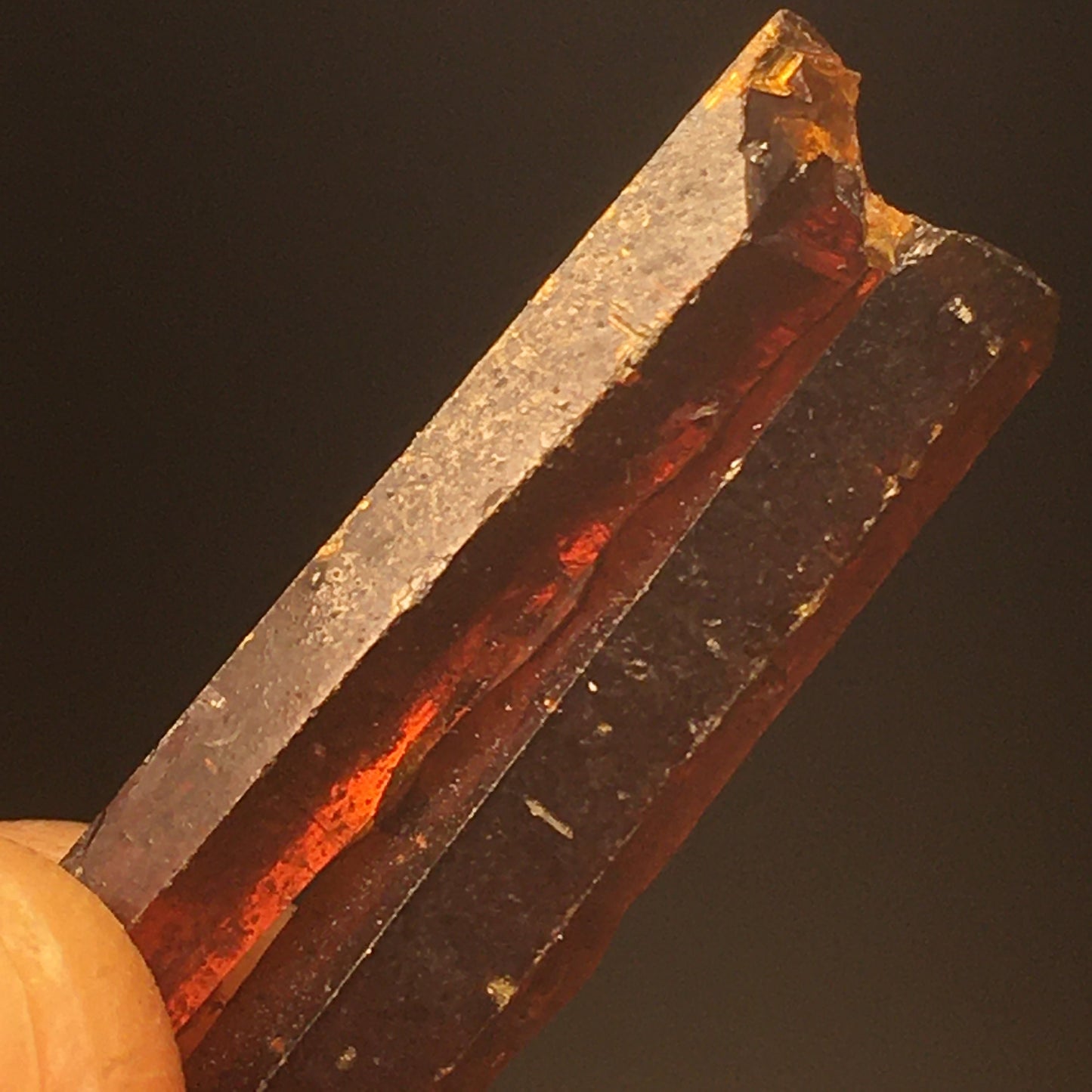 Big Red Zincite Crystal Point Cluster