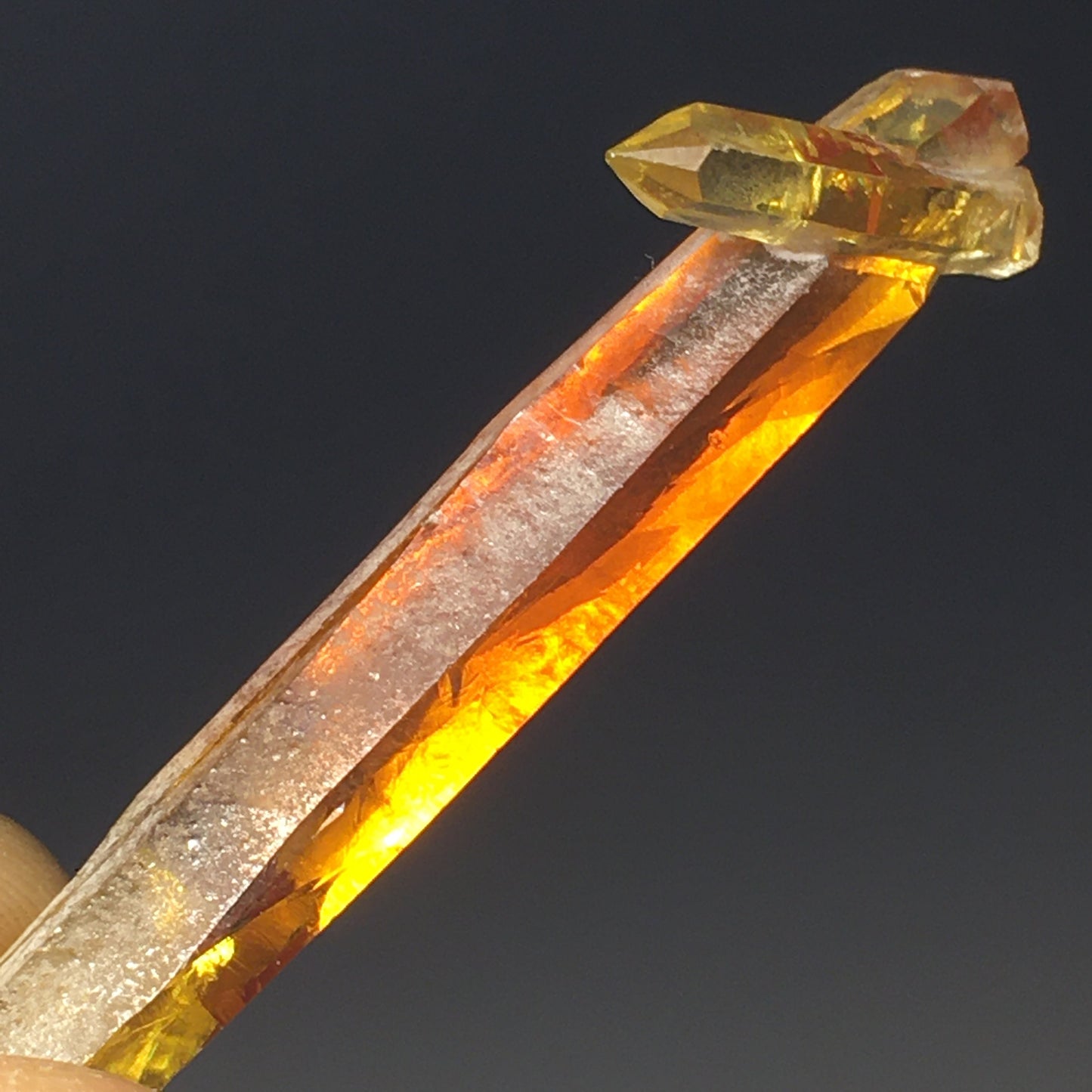 GIANT Orange and Yellow Multi Terminated Zincite Crystal Point