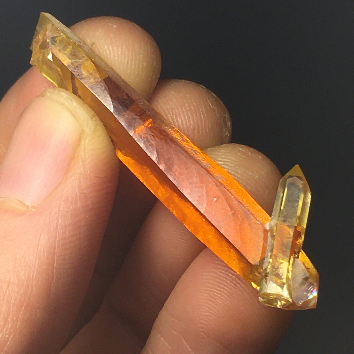 GIANT Orange and Yellow Multi Terminated Zincite Crystal Point