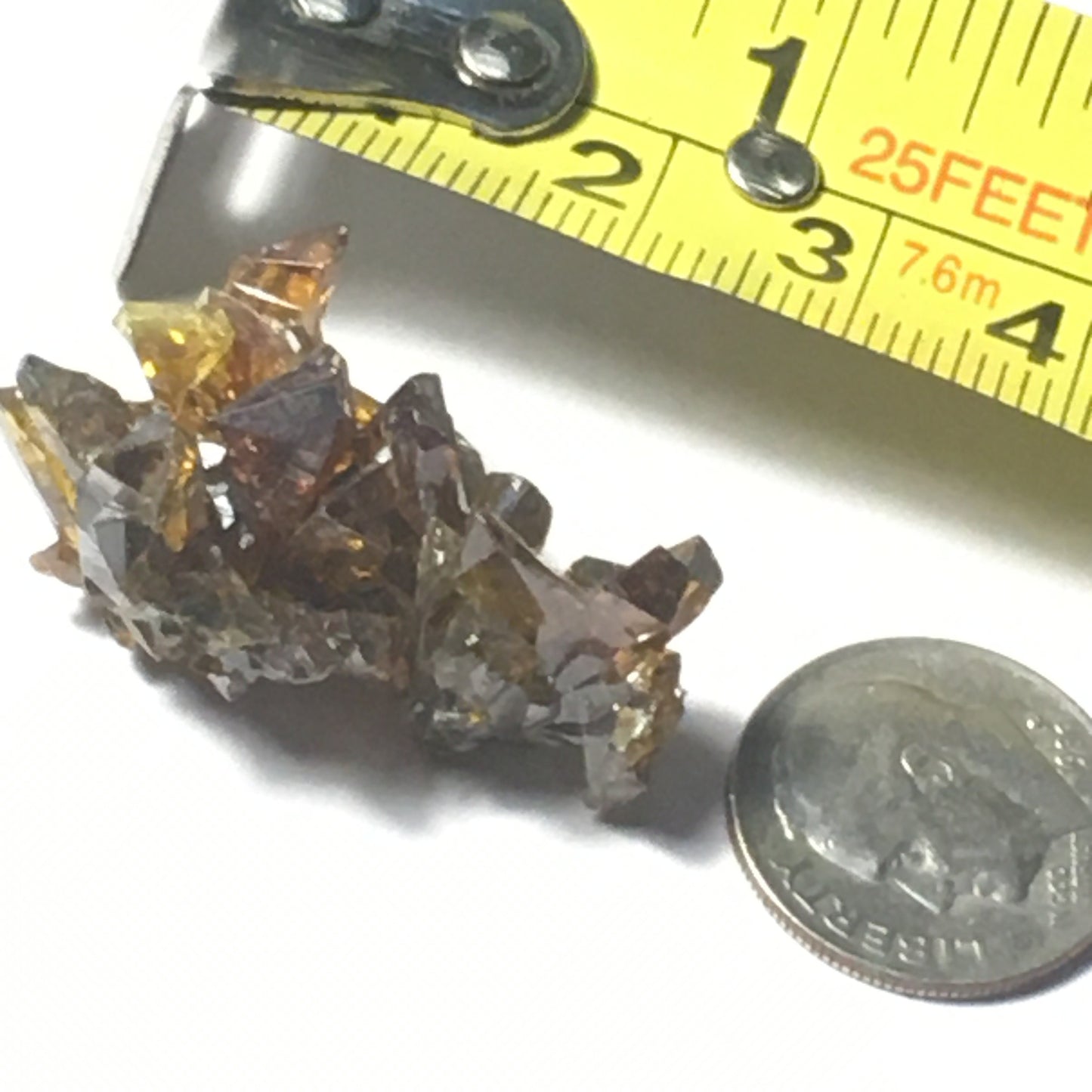 Gemmy Terminated Red Yellow Orange Zincite Cluster