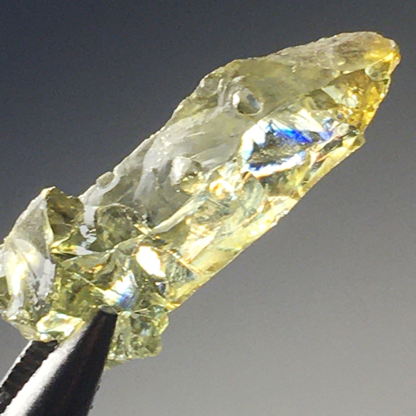 Clear Rainbow Zincite Crystal Point